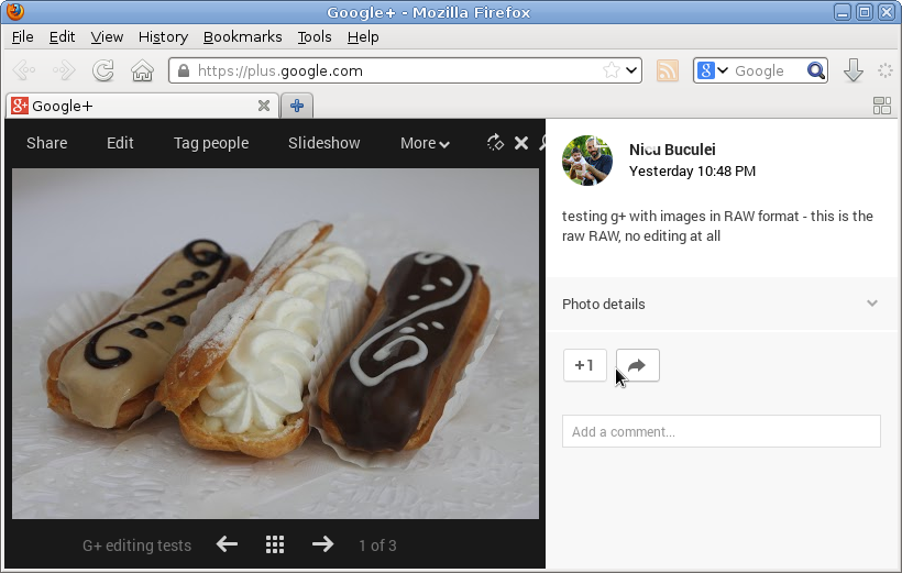 google plus raw photos