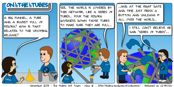fedora webcomic: tubes